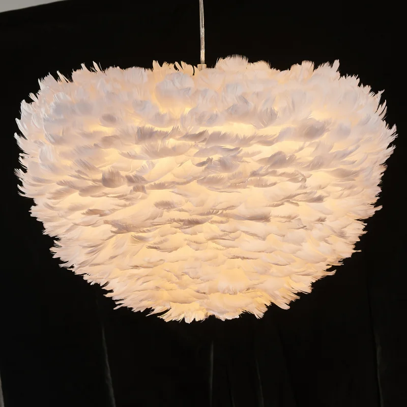 goose feather lampshade