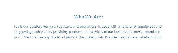 venture , who we are