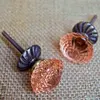 Vintage Ceramic Knobs Glass Knobs Metal Cabinet Dresser Knobs 7
