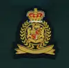 army blazer cloth badge/custom bullion wire crest/Military embroidered pocket patch