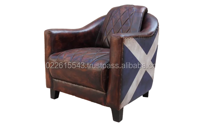 复古工业皮革单人椅 英国国旗单座沙发 Buy 复古风格皮沙发 单座真皮沙发 复古工业皮革单人椅沙发product On Alibaba Com