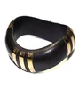 Wholesale export quality wooden bangle / brass metal work wood bangle for women 11540