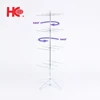 Metal rotating scarf display rack for retail shop