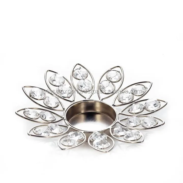 Candelabra Chandelier Crystal Votive Flower Candle Holder Christmas