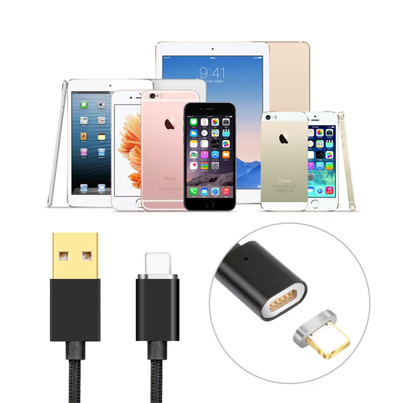 Nylon Braided Magnetic 2 in 1 usb charging cable rock usb cable rende charging cable for iphone 7 android - ANKUX.COM