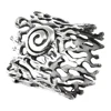 Gleaming plain silver tree trunk ring 925 sterling silver jewelry bulk wholesale prices silver ring jewelry suppliers