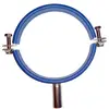 Sanitary Stainless Steel Pipe Clamp with insert with pipe hanger or with FNPT pipe for extraction rack