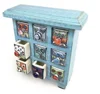Wooden Chest Of Ceramic Drawers Spice Box & Gift Wooden Craft