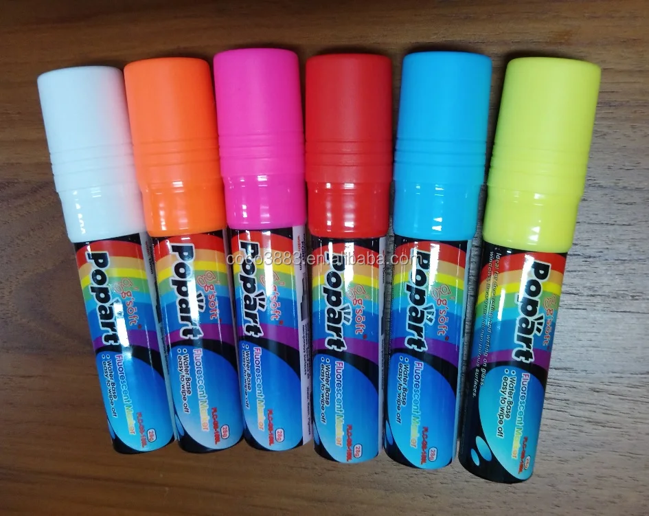 

15 mm Parallel Easy writing Erasable Valve System liquid glass marker