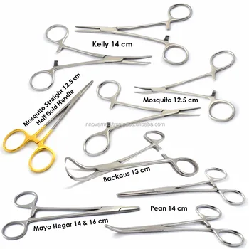 Hemostatic Clamp Locking Forceps Artery Kelly Mosquito Pean Mayo Hegar ...