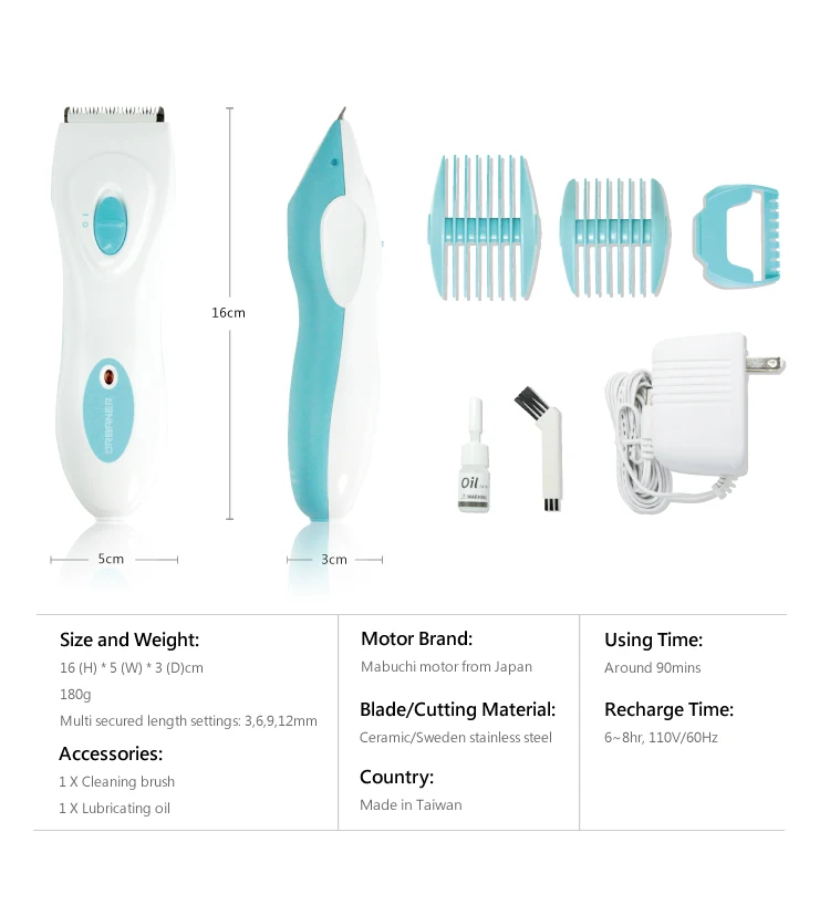 Children Hair Clipper Rechargeable Type Urbaner Mb 133 Kunnex