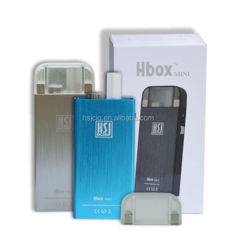 aluminum material smoking electronic vape plastic cap with 2 magnet e-cig from HSJ Hbox mini model