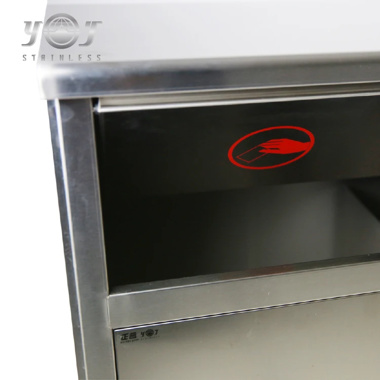 
Custom 3 Compartment Public Waste Bins Dustbin 