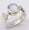 natural moonstone handmade high quality ring traditional indian ring 925 sterling silver Infinity Celtic ring