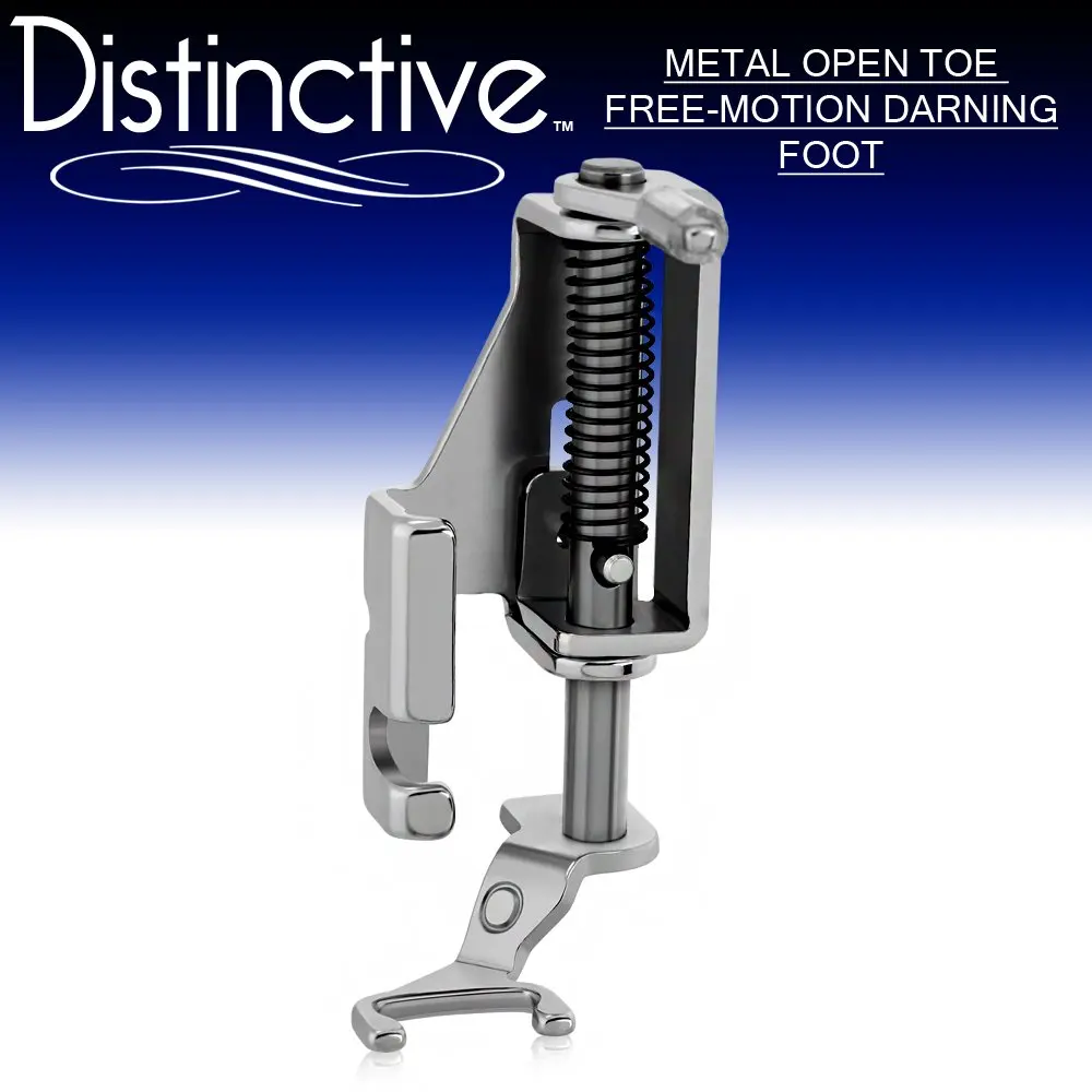 Free-motion Darning Quilting Sewing Machine Presser Foot Husky Series White Kenmore by GOLDSTAR BRAND Janome Brother Fits All Low Shank Singer Elna and More Juki Bernina Bernette Series Simplicity Viking Babylock Euro-pro New Home
