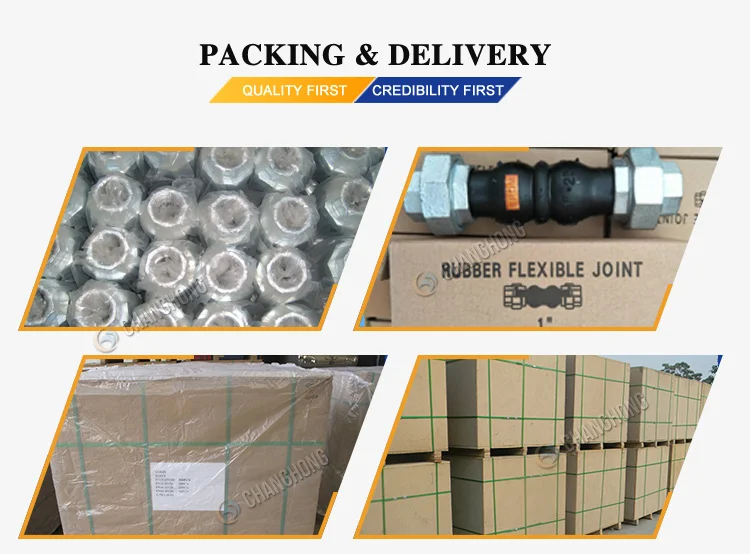 threaded union type flexible connector