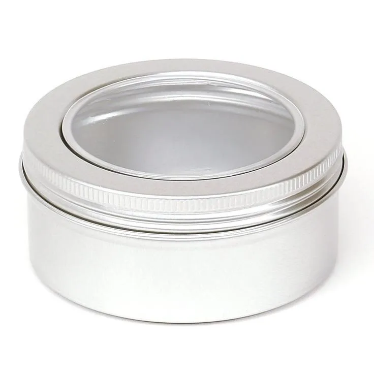 round aluminium tins