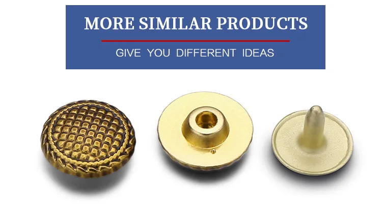 All types of custom metal rivets studs for leather bags