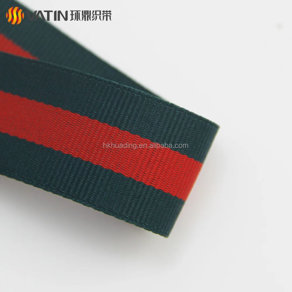 Fashion Ladies Bags Handbag Red and Green Striped Grosgrain Ribbon