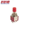 6P DPDT on-(on) 120V 3A (250V 1A) with approval mini pushbutton switch
