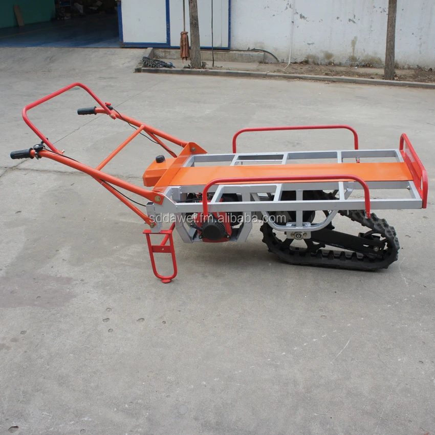 
Crawler type Single Tracked Motor Barrow Wheelbarrow Carrier Truck with Gas Engine 