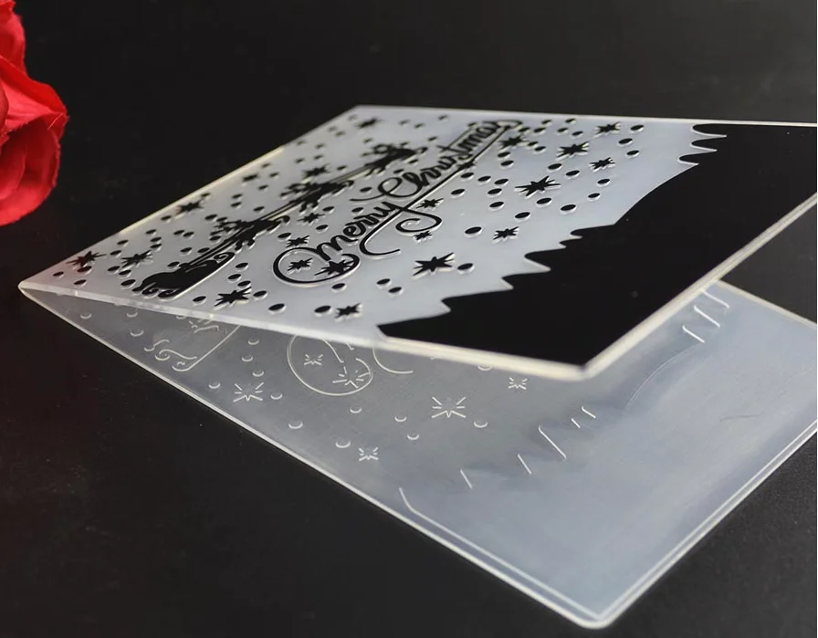 Scrapbooking Plastic Embossing Folder Custom Plastic Frames For