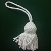 BRITISH ARMY MUSICIANS DRESS BREAST CORD WITH TASSELS WHITE GREEN