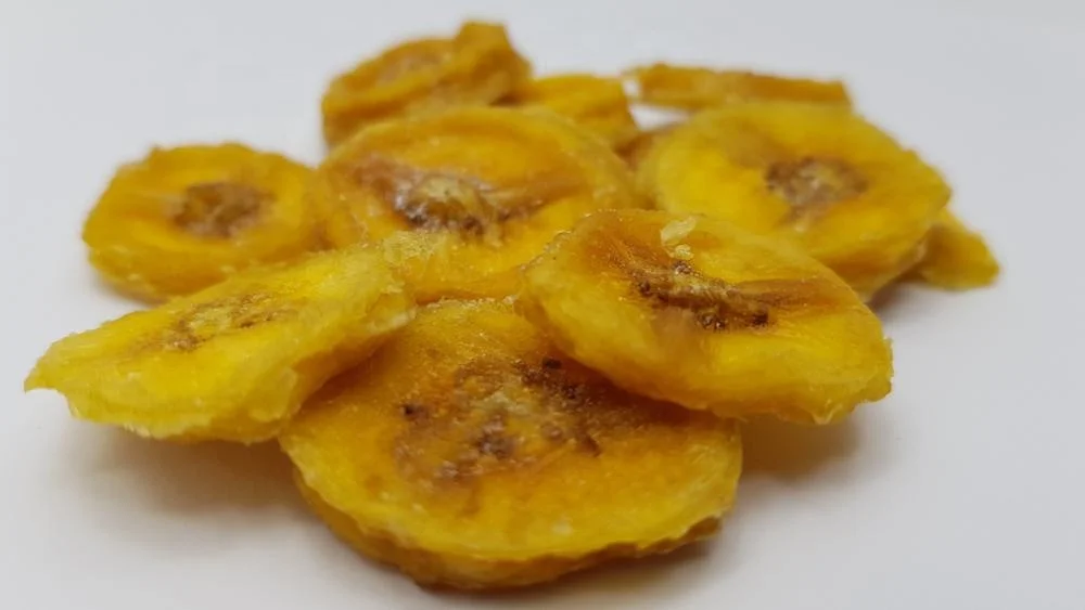 
Dried dehydrated banana slices coins from Thailand 