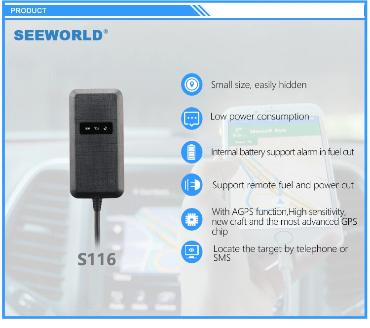 Gps Tracker Gsm Gprs Without Sim Card With Engine Shut Off Seeworld