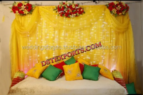 Beautiful Mehndi Sangeet Ceremony Backdrops - DST International