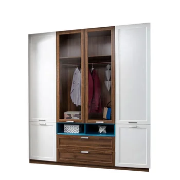 Oppein Modern Simplicity Bedroom Mdf Double Door Wardrobe Design