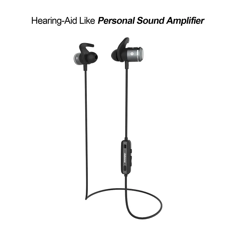 AMPSound Hearing Aid Charging Bone Conduction Headphones Bluetooth 5.0 headset Sound Amplifiers Hearing Aid USB Cable Black Hot