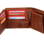 Carteiras de couro Para Homens/Couro Genu&iacute;no Carteiras Carteiras