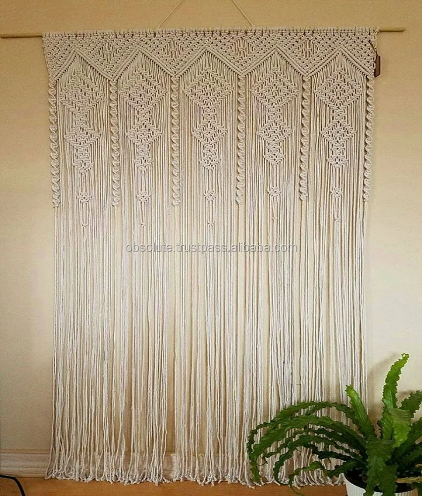 divisor de quarto boho cortina cortinas macrame buy macrame door curtains macrame curtain hanging door curtain product on alibaba com