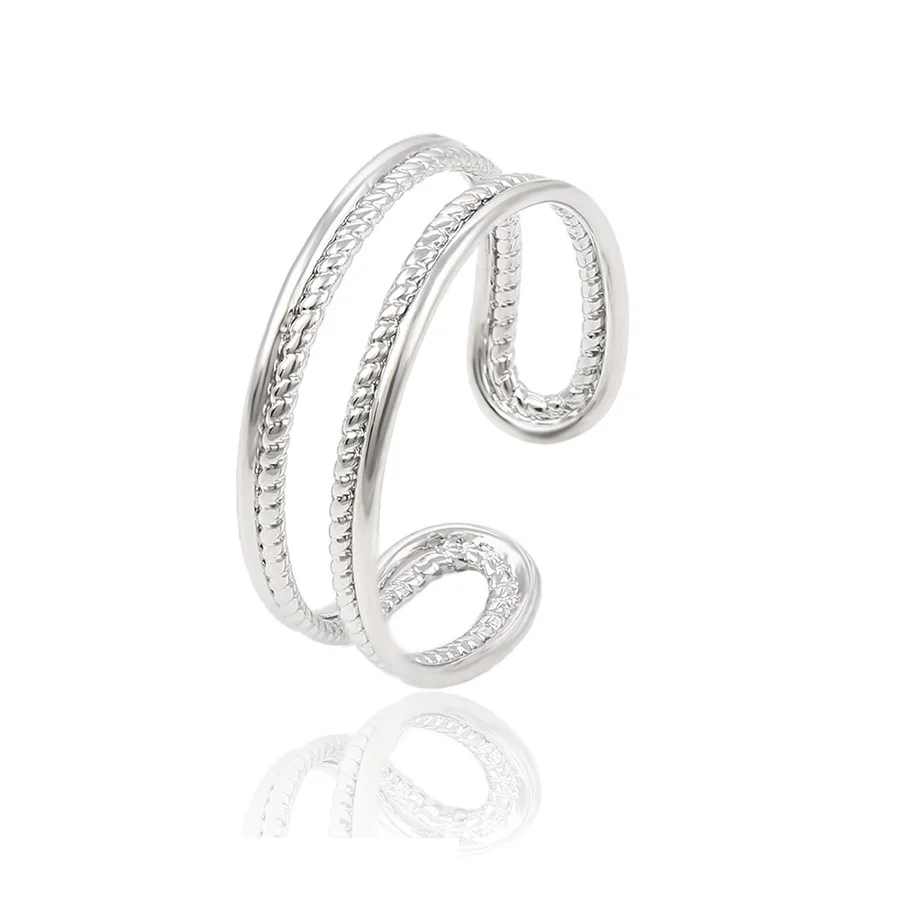 

13786 2016 new custom 925 adjustable sterling silver color ring
