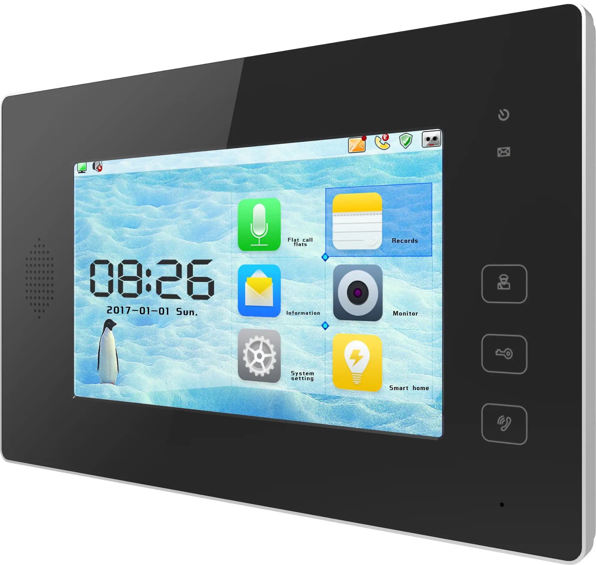 Tcp Ip Full Digital Video Door Phone For Villa And Apartment