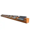 Sofa bench AIRPORT long teak wood furniture