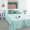 high quality velvet silk fabric packaging 100% cotton set luxury home textile bed sheet