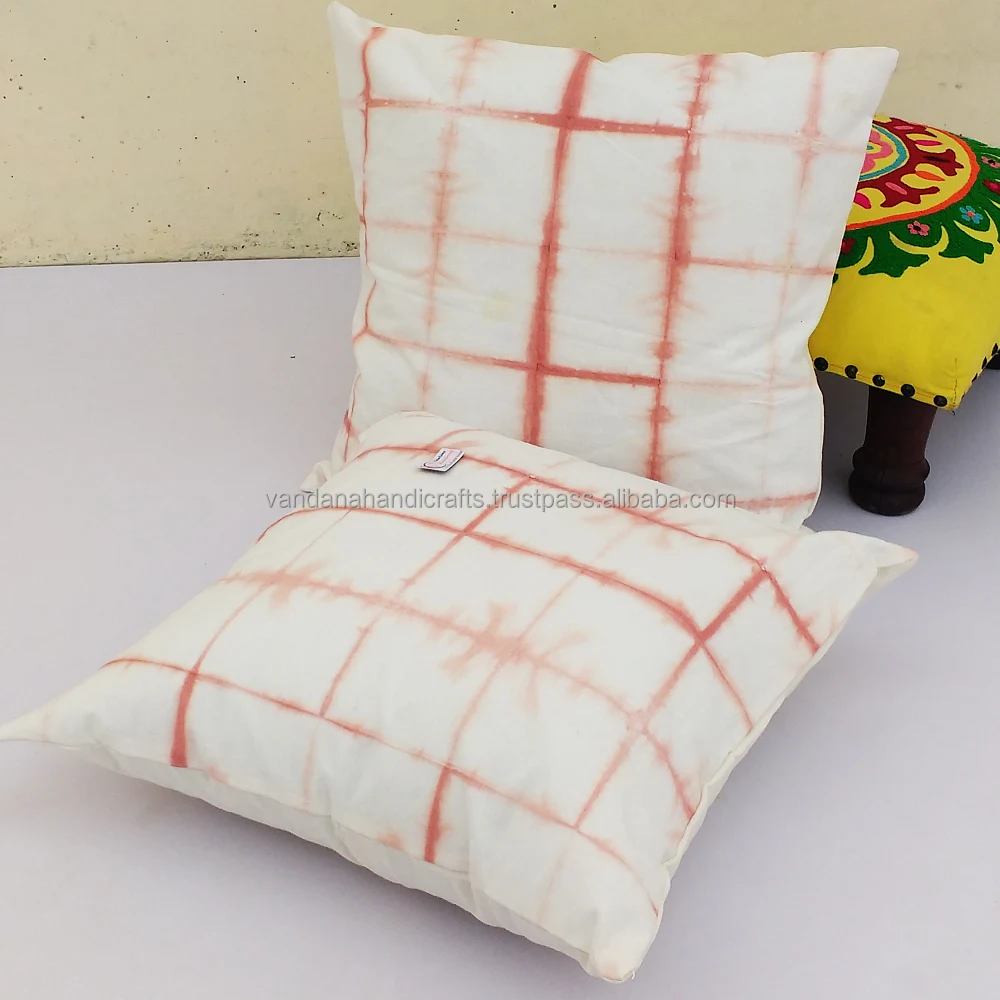 Diamond Designer Tie And Dyed Pillow Cases Shibori Cushion Covers