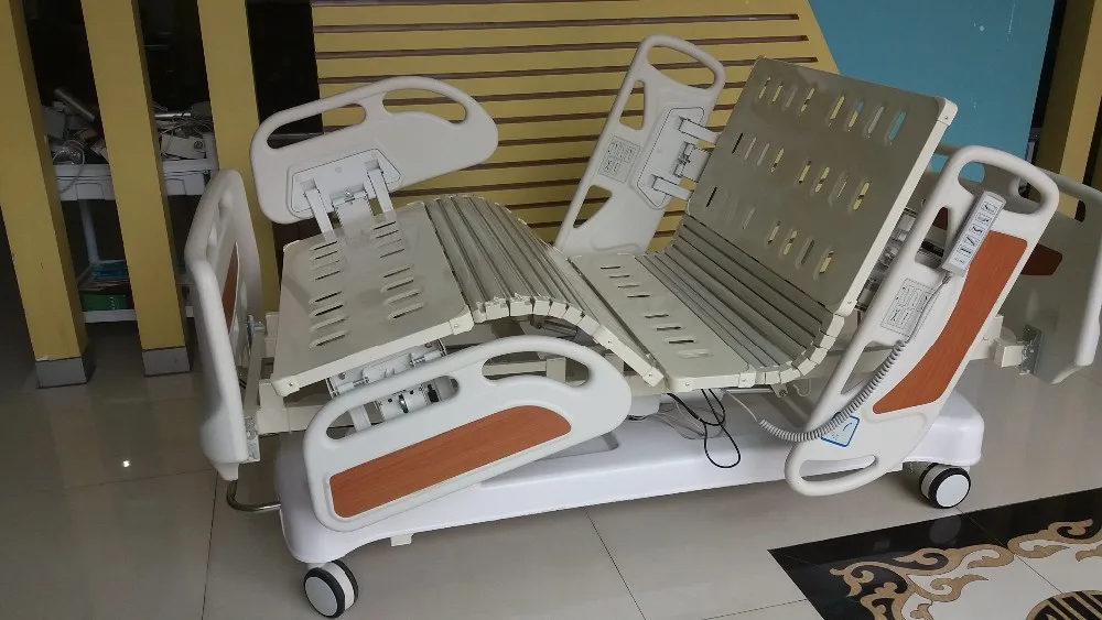 Electric Five Function Hospital Medical Bed With Weight Scale System