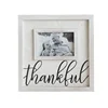 Sanded white thankful Wooden Picture Photo Frame
