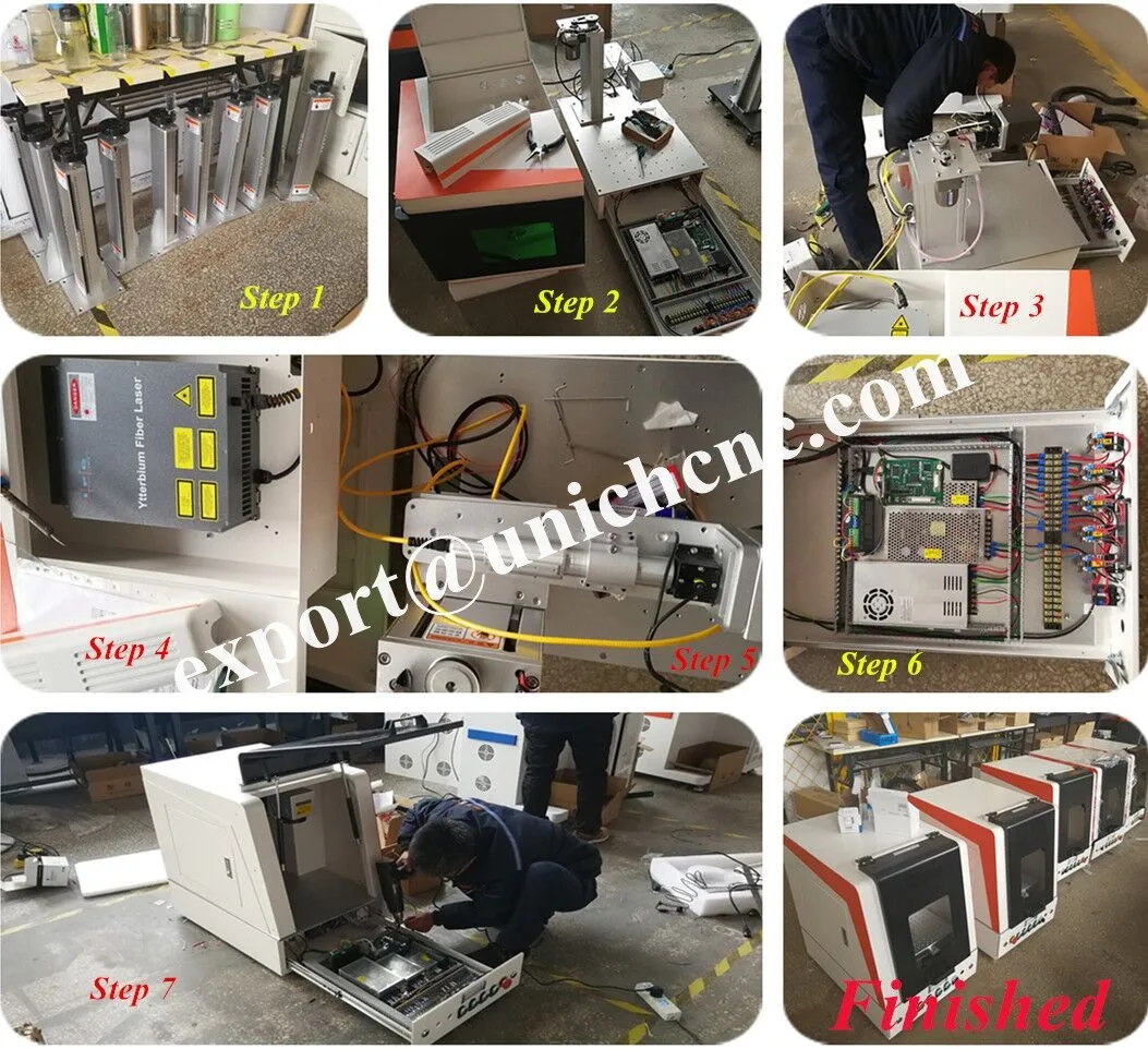 Mini split Portable 20W 30W Jewelry Gold silver Metal sheet Fiber laser marking machine