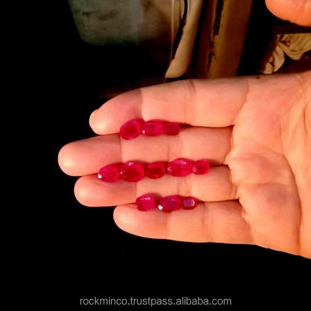 natural ruby stone oval cut wholesale afghanistan loose gemstone