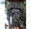 Black Marble Polished Antique Five Faces Standing Hanuman Statue