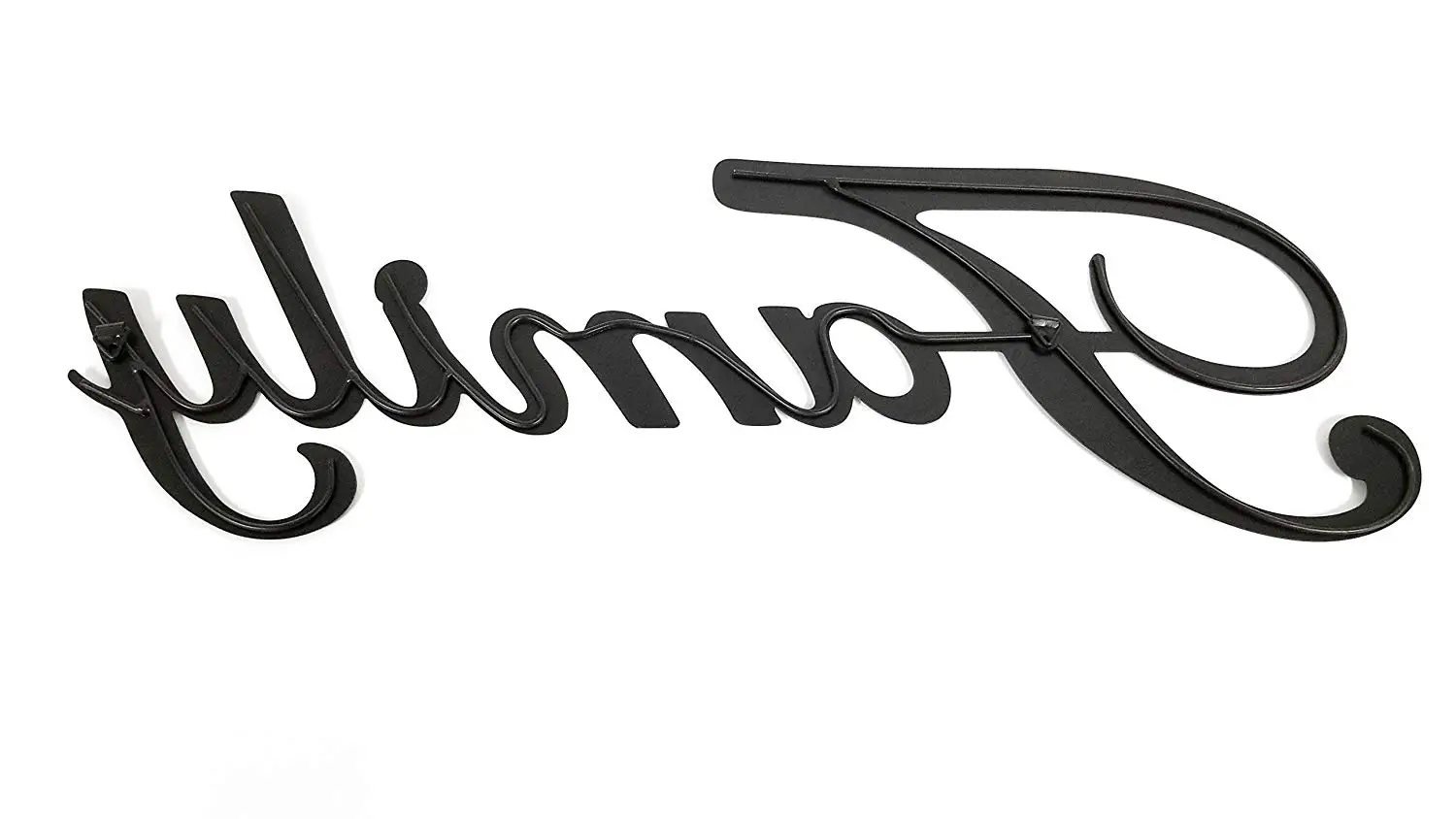 Fine Design Metal Family Words Wall Hanging Word Home Decor Wall Art