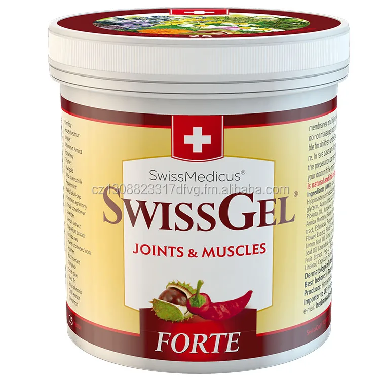 
SwissMedicus SwissGel FORTE extra strong warming Herbal balsam, Swiss quality 