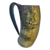 SIXTH SENSE Real Buffalo Horn Cups and Glass
