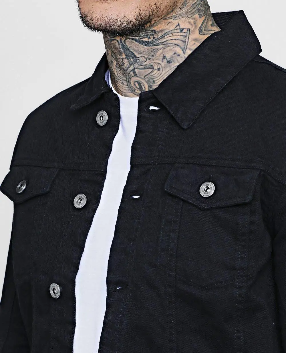 blue jean jacket with corduroy collar