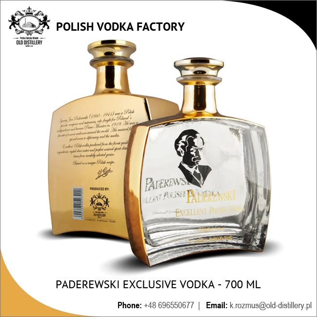 40 Alcohol Content Certified Grain Vodka In Stylish Bottle Packaging