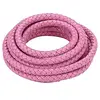 3mm Bolo Braided Leather Cords in Dark Pink Color from Indian Global Trade